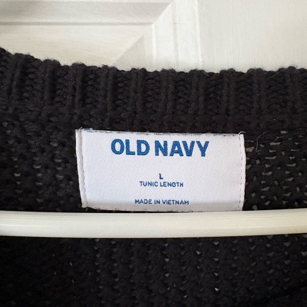 Old Navy Black Tunic Sweater